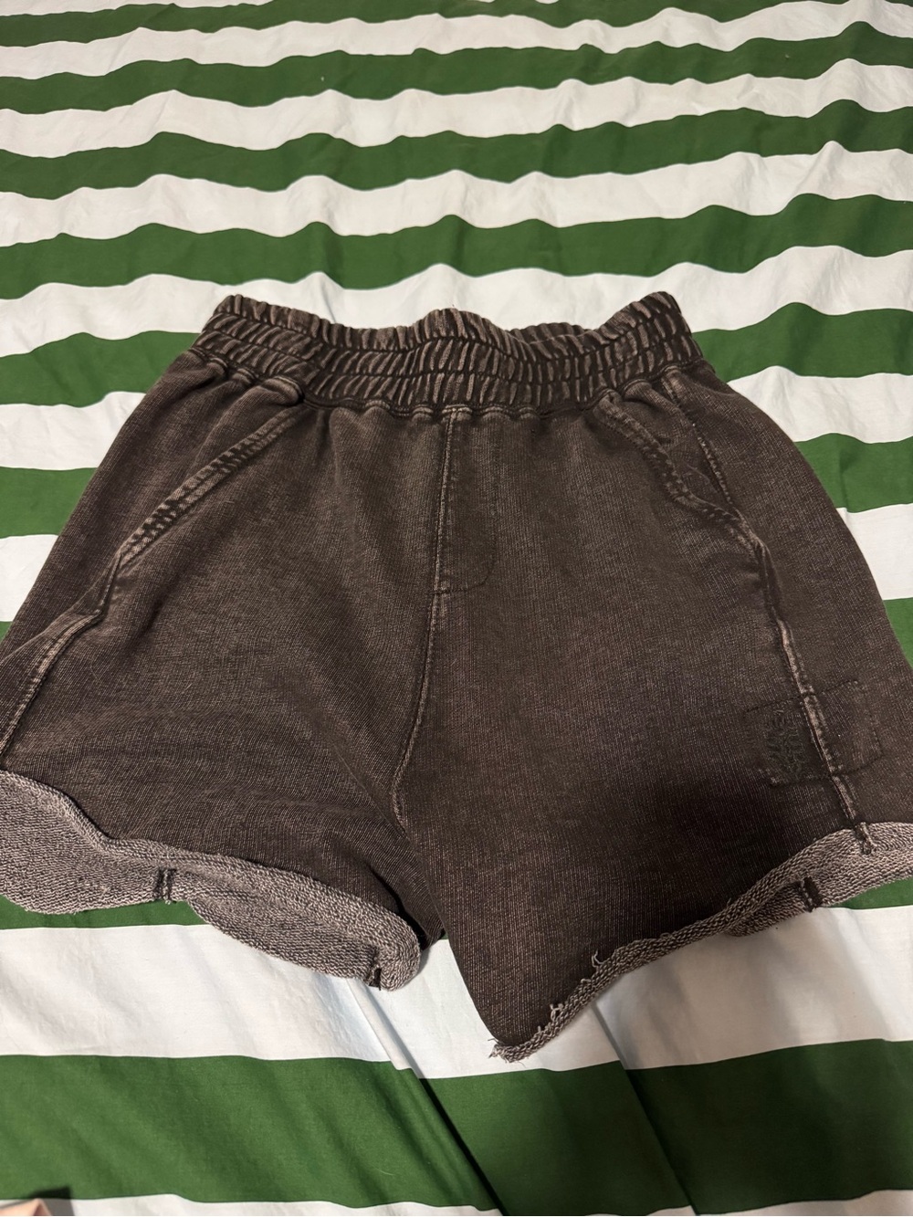 Free people Casual Elastic-Waist Grey Women's Shorts